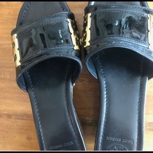 Tory Burch wedge sandals in great condition